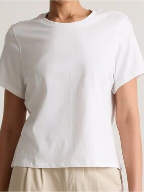 Quince Organic Cotton Boxy Crewneck Tee